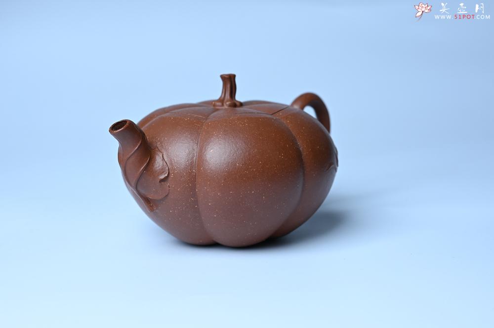 紫砂壶图片:美壶特惠 特好降坡泥南瓜壶 肌理丰富生动 茶人醉爱 - 美壶网