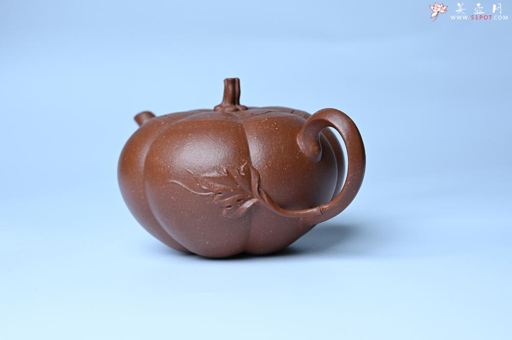 紫砂壶图片:美壶特惠 特好降坡泥南瓜壶 肌理丰富生动 茶人醉爱 - 美壶网