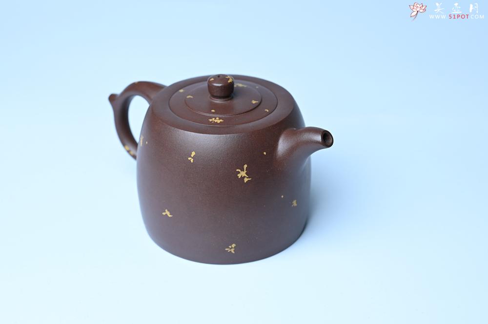 紫砂壶图片:美壶特惠 特好老紫泥洒金井栏壶 茶人醉爱 - 美壶网
