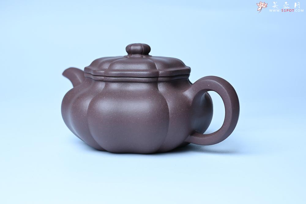 紫砂壶图片：美壶特惠 紫砂壶手工手制优质紫泥葵仿古壶 茶人醉爱 - 美壶网