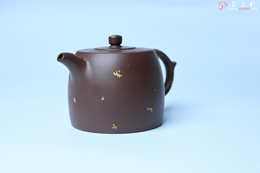 紫砂壶图片:美壶特惠 特好老紫泥洒金井栏壶 茶人醉爱 - 美壶网