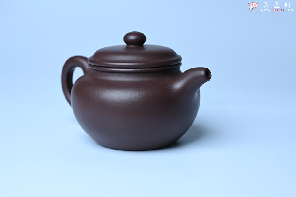 紫砂壶图片：特好老紫泥全手工仿古壶 茶人醉爱 - 美壶网