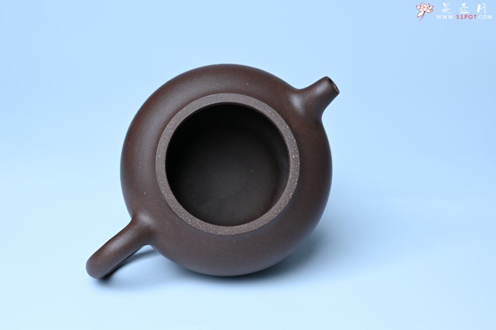 紫砂壶图片：毛国强入室弟子黄云初 特好老紫泥心无挂碍莲子壶 名家何水法书法 刘世涛伯陶刻 - 美壶网