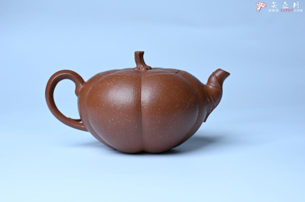 紫砂壶图片:美壶特惠 特好降坡泥南瓜壶 肌理丰富生动 茶人醉爱 - 美壶网