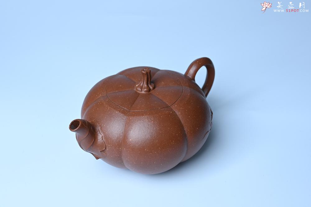 紫砂壶图片:美壶特惠 特好降坡泥南瓜壶 肌理丰富生动 茶人醉爱 - 美壶网