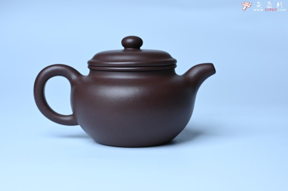 紫砂壶图片：特好老紫泥全手工仿古壶 茶人醉爱 - 美壶网
