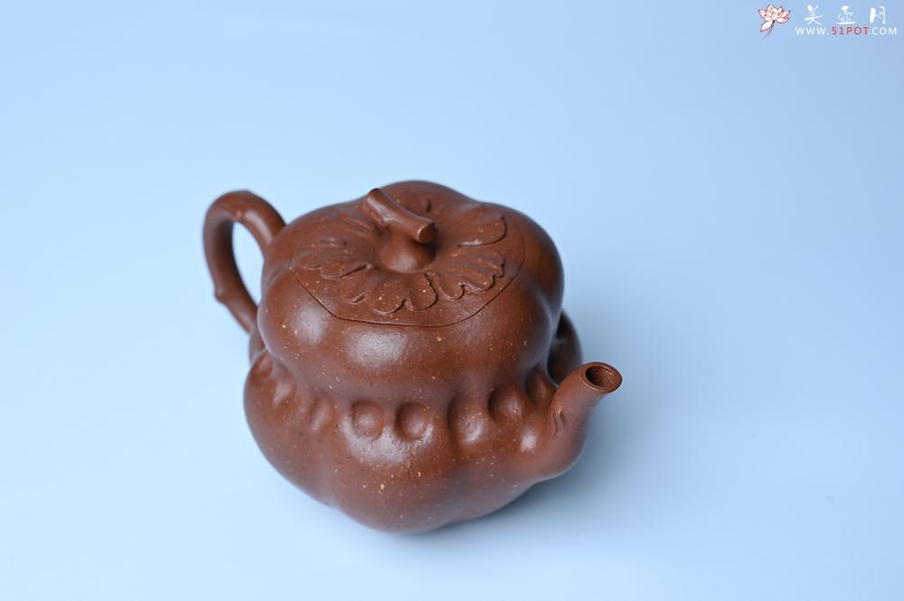 紫砂壶图片：美壶特惠 特好降坡泥 柿柿如意紫砂壶 肌理丰富生动 - 美壶网