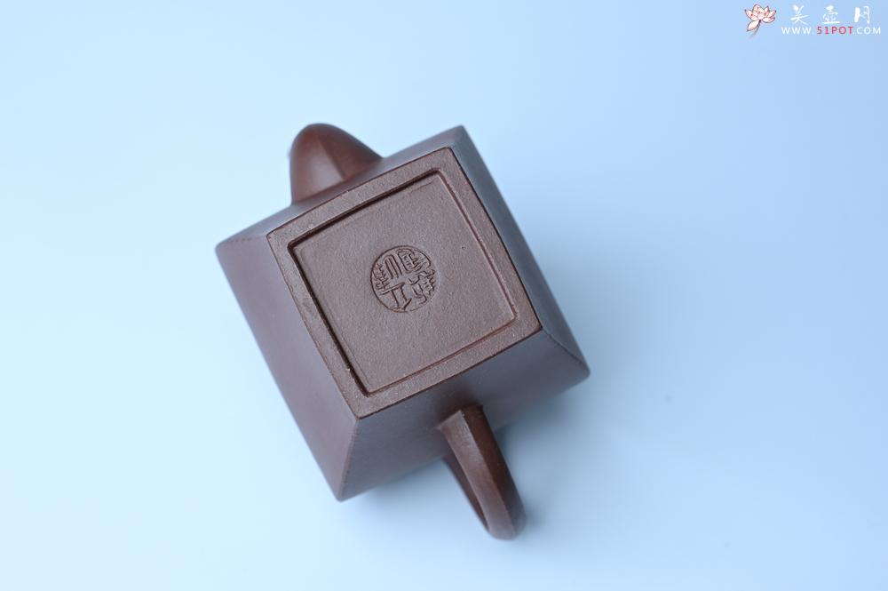 紫砂壶图片：美壶特惠 全手工镶接四方吉金壶 泥料超好 茶人醉爱 - 美壶网