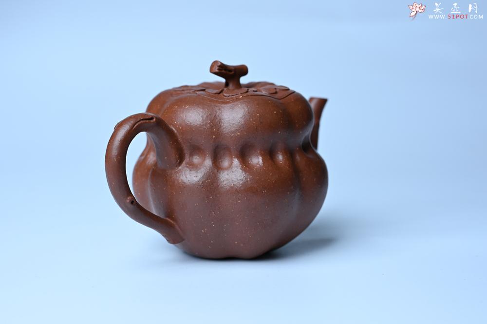 紫砂壶图片：美壶特惠 特好降坡泥 柿柿如意紫砂壶 肌理丰富生动 - 美壶网