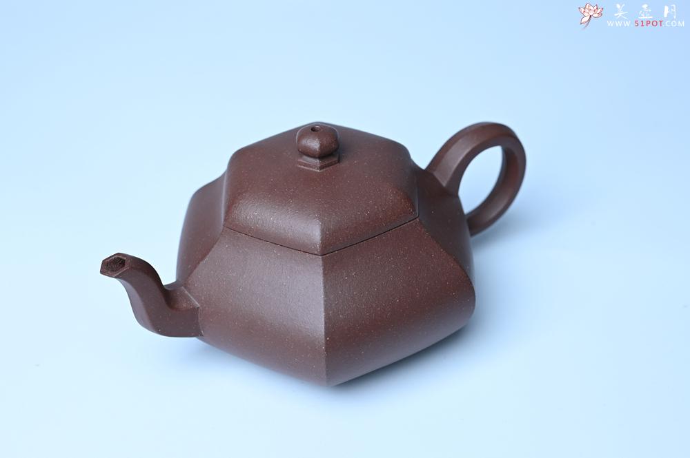 紫砂壶图片：美壶特惠 朱老师全手工六方君德壶 茶人醉爱 - 美壶网
