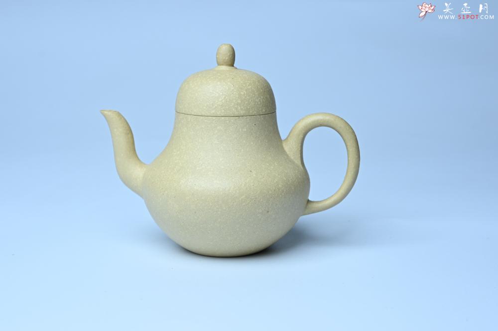 紫砂壶图片：美壶特惠 纯净本绿梨形壶 茶人醉爱 - 美壶网