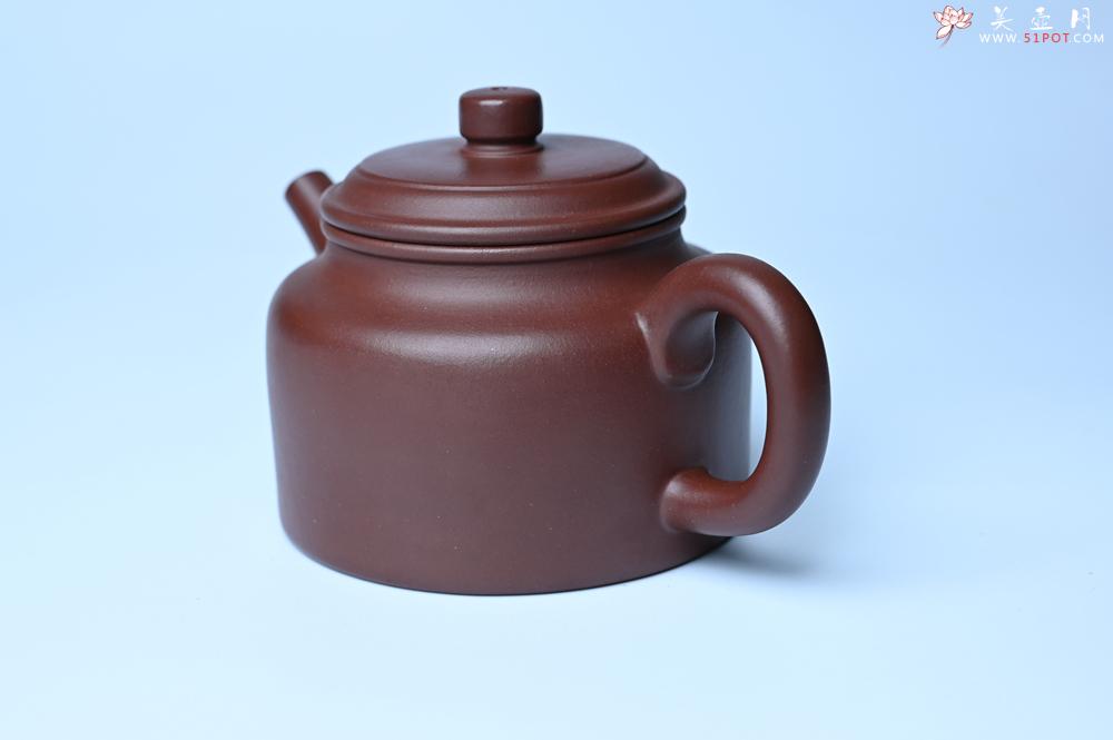 紫砂壶图片：油润黄龙山4号深井红皮龙 全手工德中壶 - 美壶网