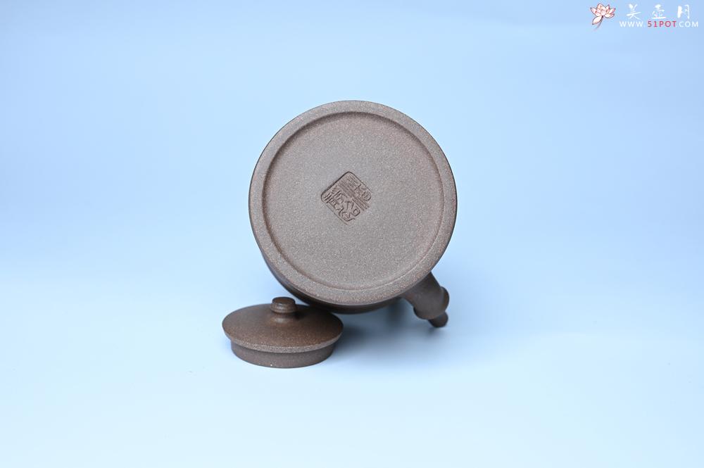 紫砂壶图片：美壶特惠 特好老段泥 精工知（知了）足（竹子）提梁 挺拔秀雅 - 美壶网