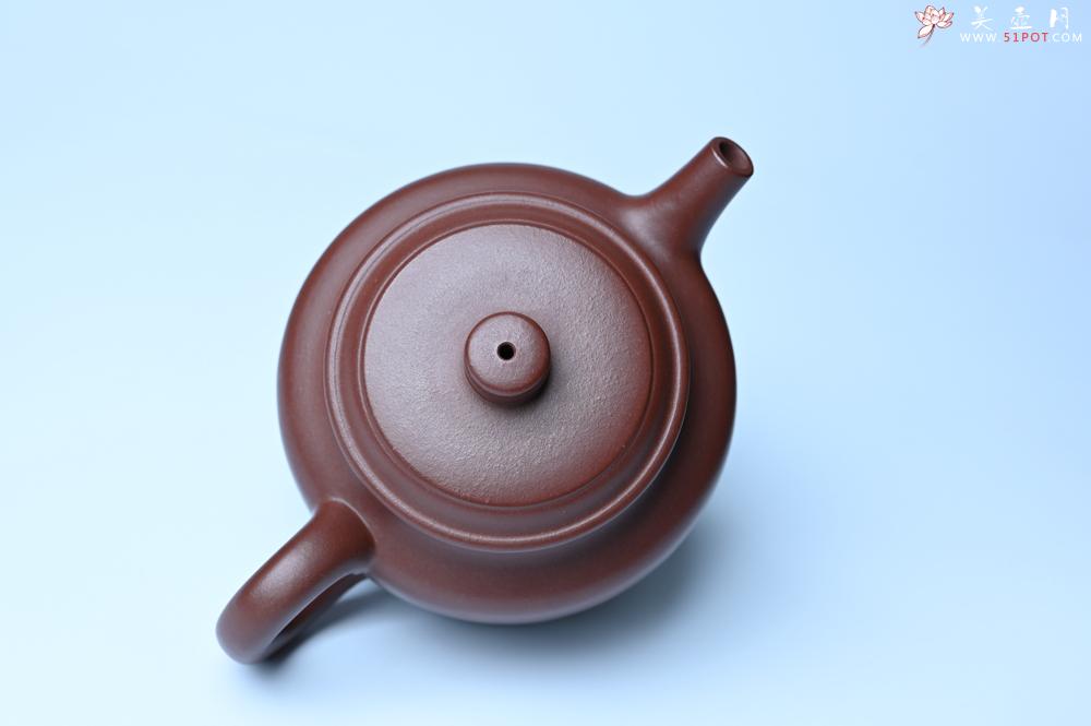 紫砂壶图片：油润黄龙山4号深井红皮龙 全手工德中壶 - 美壶网