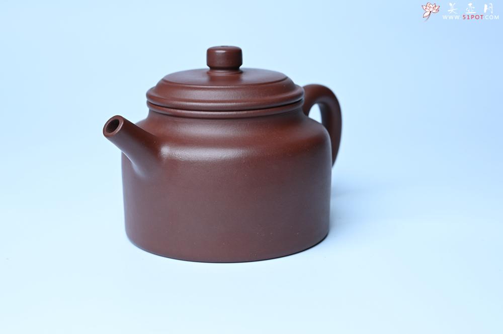 紫砂壶图片：油润黄龙山4号深井红皮龙 全手工德中壶 - 美壶网