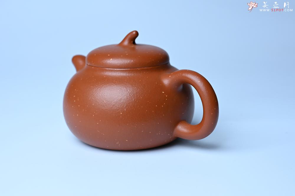 紫砂壶图片:美壶特惠 特好红泥桂花砂茄段壶 茶人醉爱 - 美壶网