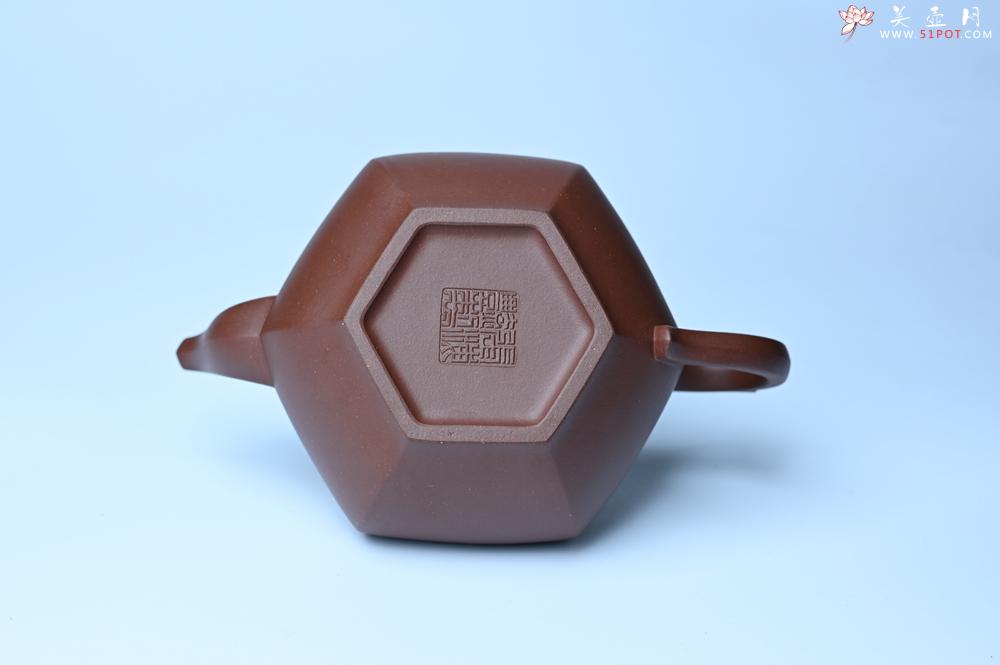 紫砂壶图片：实力派张海艳全手工六方笑樱壶 做工灰常精致 气韵流畅 - 美壶网