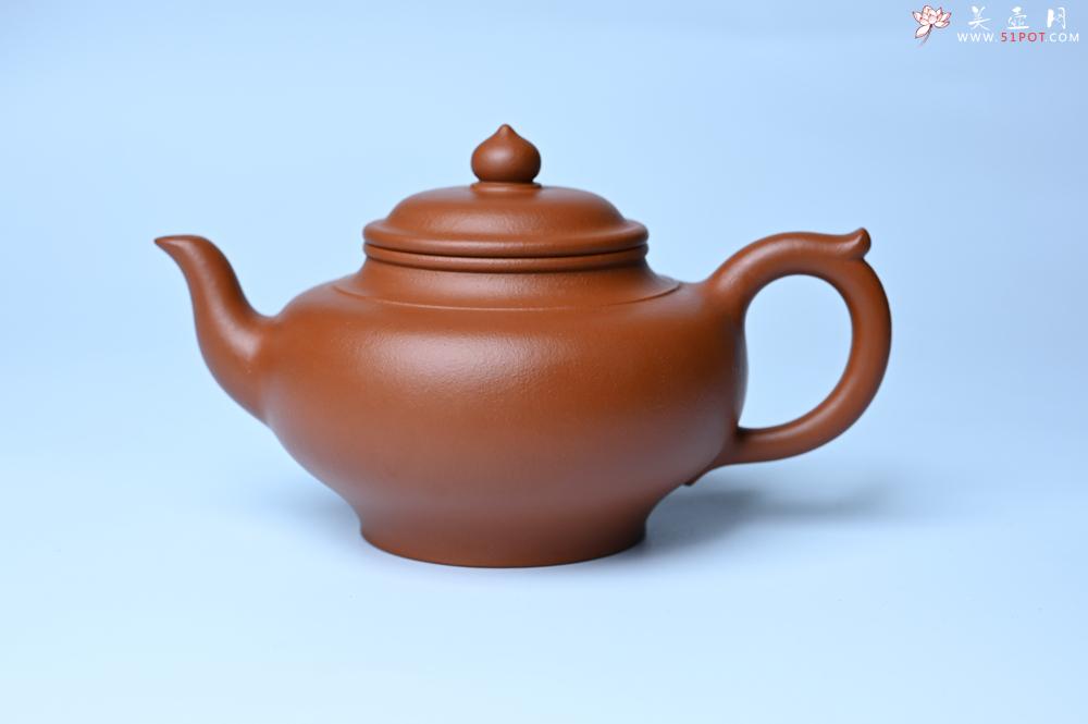 紫砂壶图片：潜力股周小培全手工演绎朱泥笑樱壶 中品难度大 - 美壶网