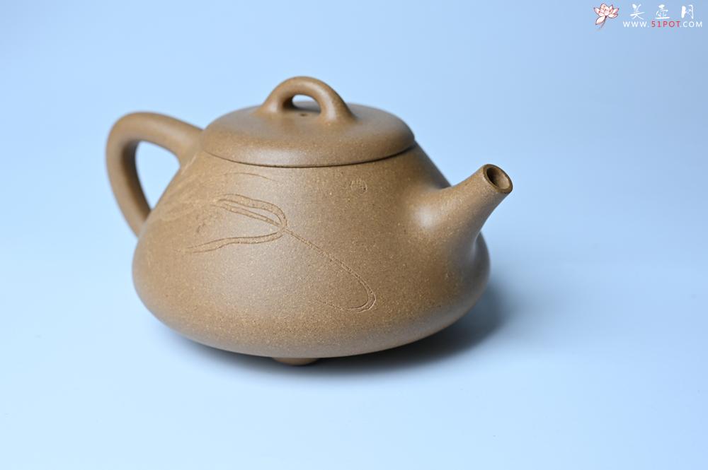 紫砂壶图片：油润老段泥(此泥料属于家藏老料！油润无比，识者自知！)全手工曼生石瓢 陶兴精心装饰 - 美壶网