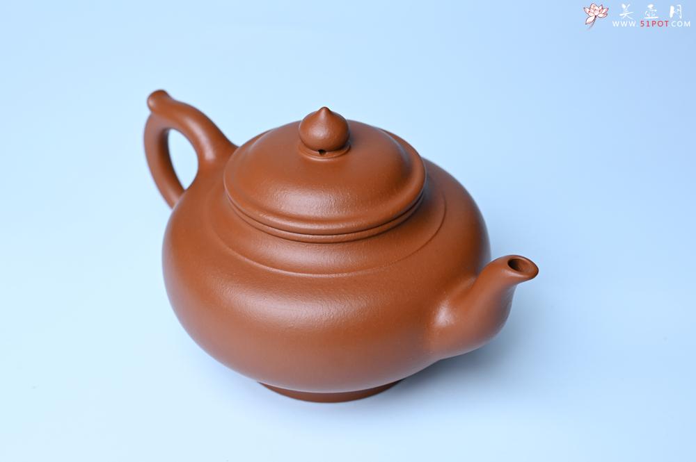 紫砂壶图片：潜力股周小培全手工演绎朱泥笑樱壶 中品难度大 - 美壶网