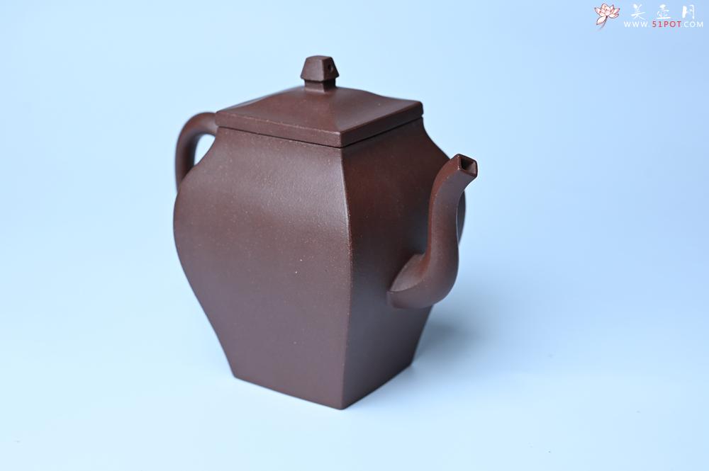 紫砂壶图片：美壶特惠 全手工镶接四方吉金壶 泥料超好 茶人醉爱 - 美壶网