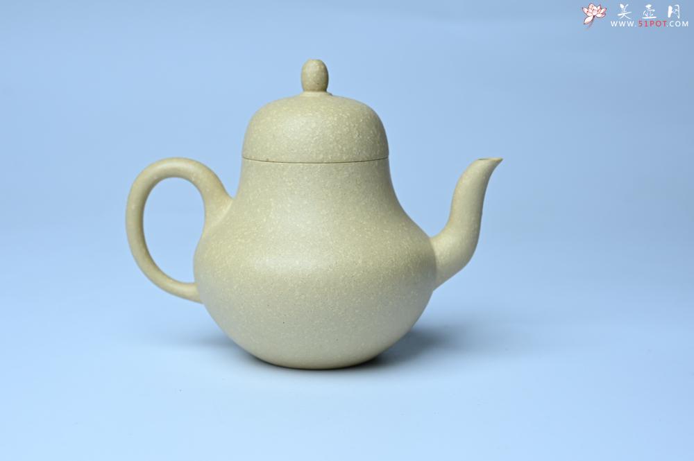 紫砂壶图片：美壶特惠 纯净本绿梨形壶 茶人醉爱 - 美壶网