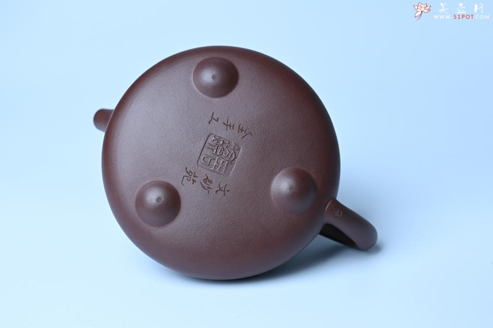 紫砂壶图片：实力派周斌 优质底槽青全手工精工满瓢壶  范小君徒杨志超装饰七骏图 - 美壶网