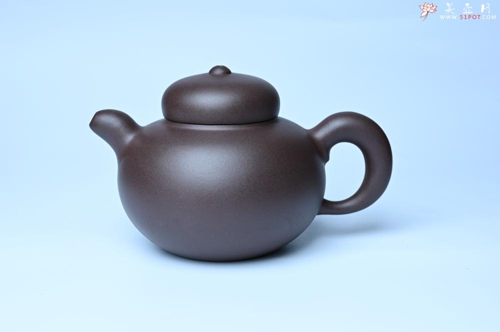 紫砂壶图片：美壶特惠 精致优质黑星土道洪风格德福壶 茶人醉爱 - 美壶网