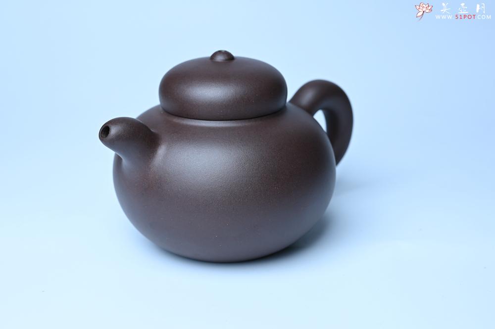 紫砂壶图片：美壶特惠 精致优质黑星土道洪风格德福壶 茶人醉爱 - 美壶网