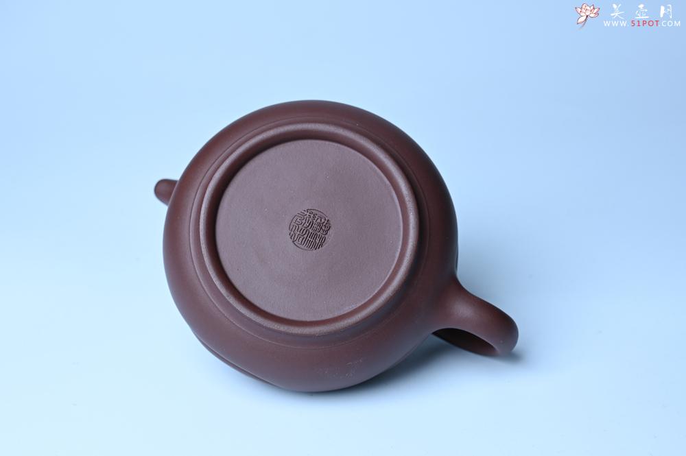 紫砂壶图片：美壶双11特惠 盖花泥 精工油润老紫泥如意半珠 茶人醉爱 - 美壶网