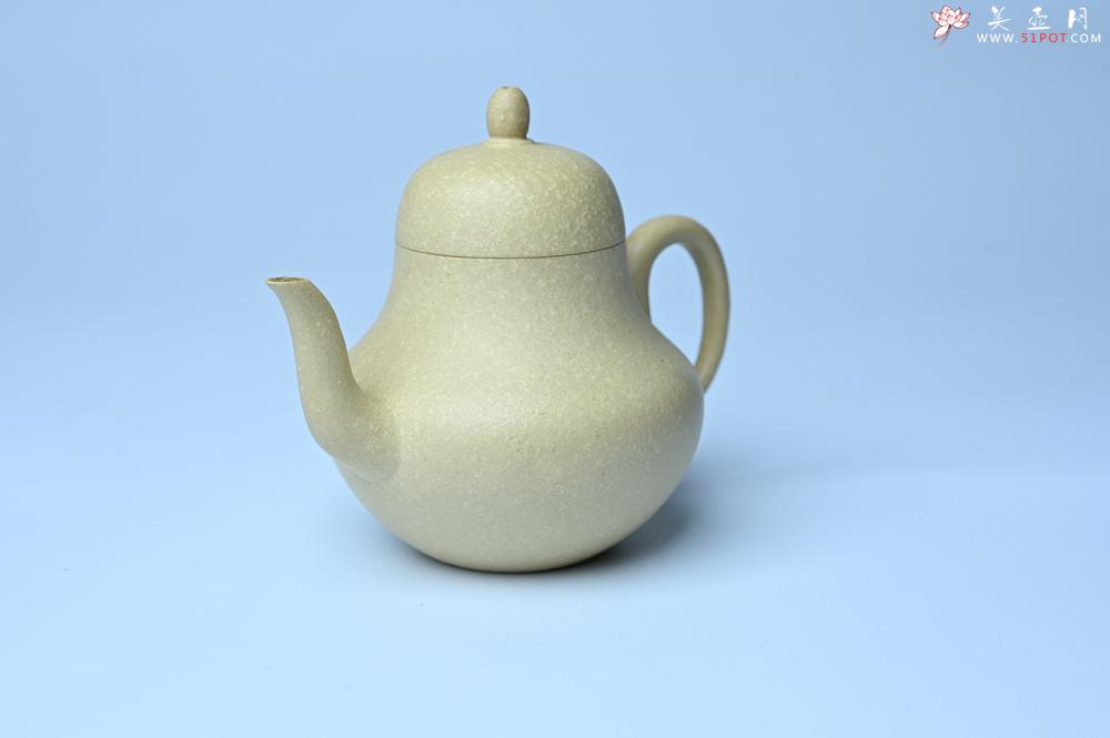 紫砂壶图片：美壶特惠 纯净本绿梨形壶 茶人醉爱 - 美壶网
