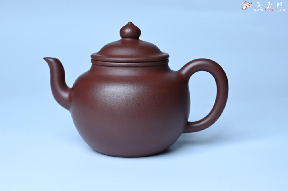 紫砂壶图片：油润黄龙山4号深井红皮龙 全手工高宫灯壶 东西灰常赞 - 美壶网