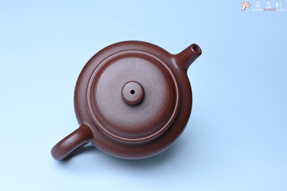 紫砂壶图片：油润黄龙山4号深井红皮龙 全手工德中壶 做工特好 装饰清供图 特文气 - 美壶网