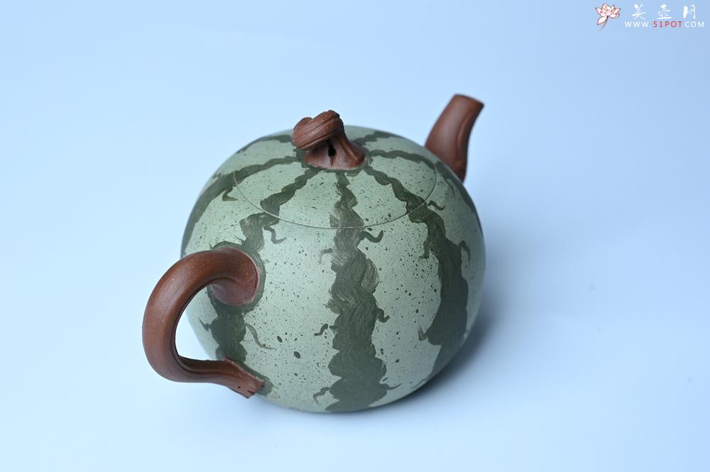 紫砂壶图片：美壶特惠 精致西瓜紫砂壶 茶人醉爱 - 美壶网