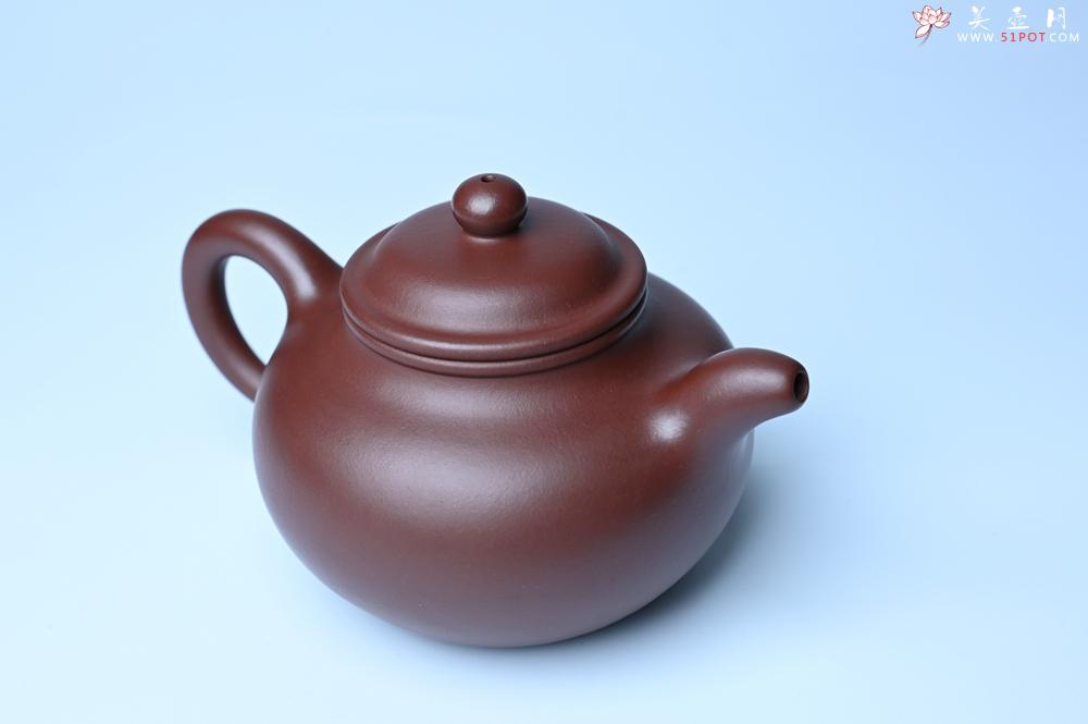 紫砂壶图片：潜力股周小培老师 4号井深井红皮龙 超精致全手工莲子茶壶 - 美壶网