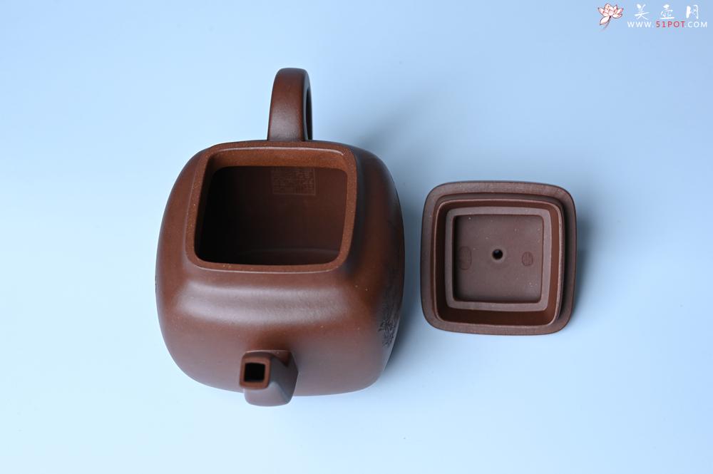 紫砂壶图片：实力派张海艳全手工油润底曹青重器鸣远四方 气势磅礴 用心之作 装饰人物特文气 - 美壶网