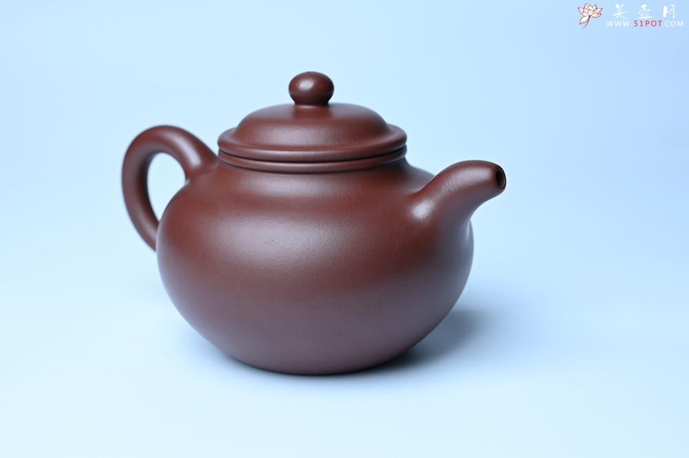 紫砂壶图片：潜力股周小培老师 4号井深井红皮龙 超精致全手工莲子茶壶 - 美壶网