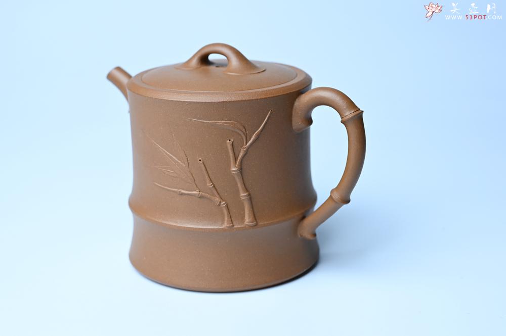 紫砂壶图片：美壶特惠 精工黄金段泥竹段 挺拔秀雅 茶人醉爱 - 美壶网