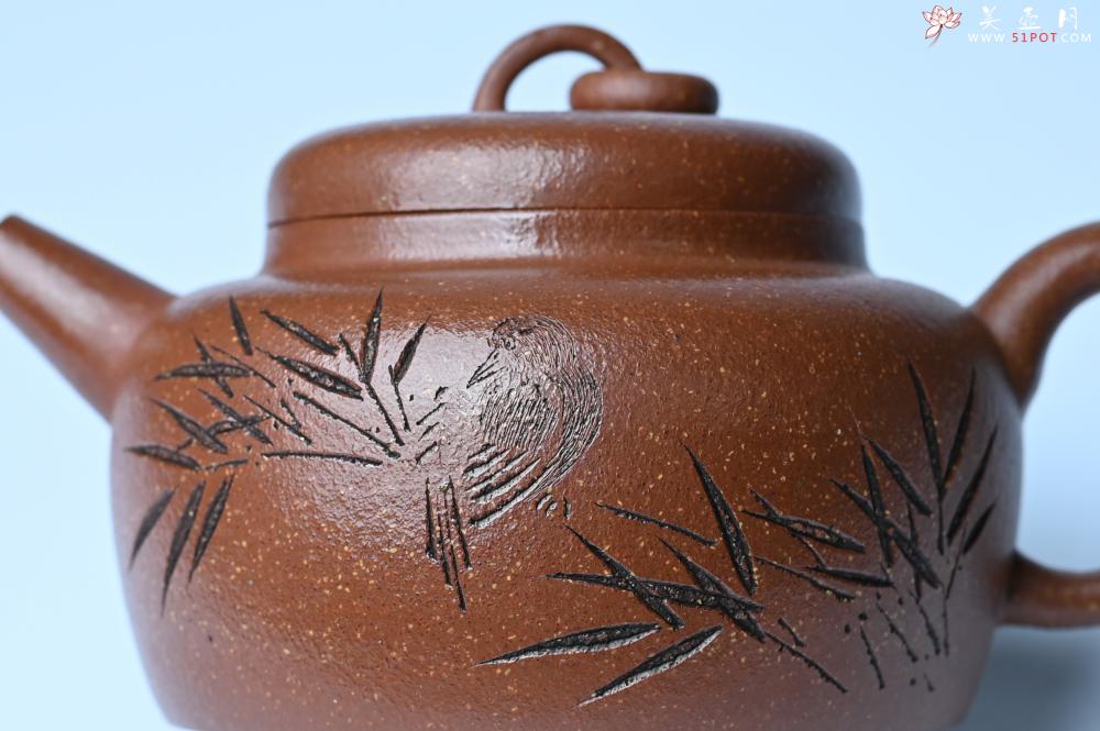 紫砂壶图片：美壶特惠 养过油润降坡泥圈钮德中壶 茶人醉爱 - 美壶网
