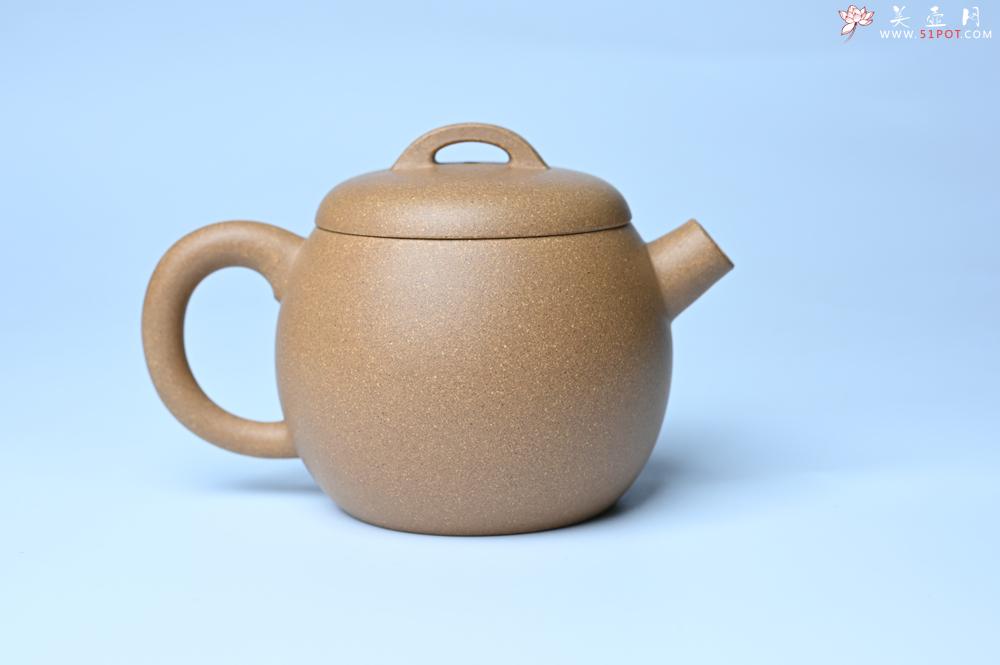 紫砂壶图片：美壶特惠 特好老黄段泥精致大炮巨轮壶 茶人醉爱 - 美壶网