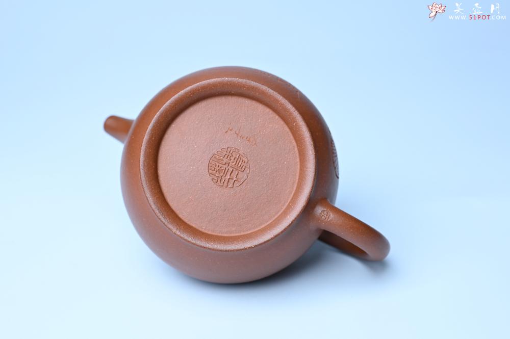 紫砂壶图片：美壶特惠 王老师 全手工红降坡泥潘壶 国助工 易轩 范小君徒杨志老师刻绘 装饰小富贵特文气 - 美壶网