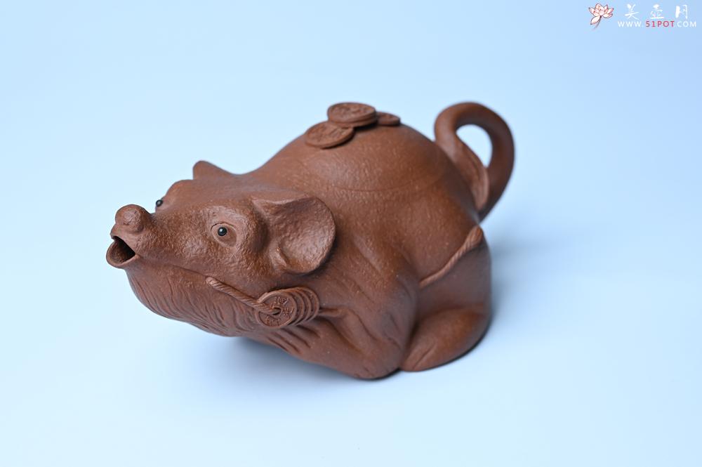 紫砂壶图片：美壶特惠 优质降坡泥鼠你有钱壶壶 茶人醉爱 - 美壶网