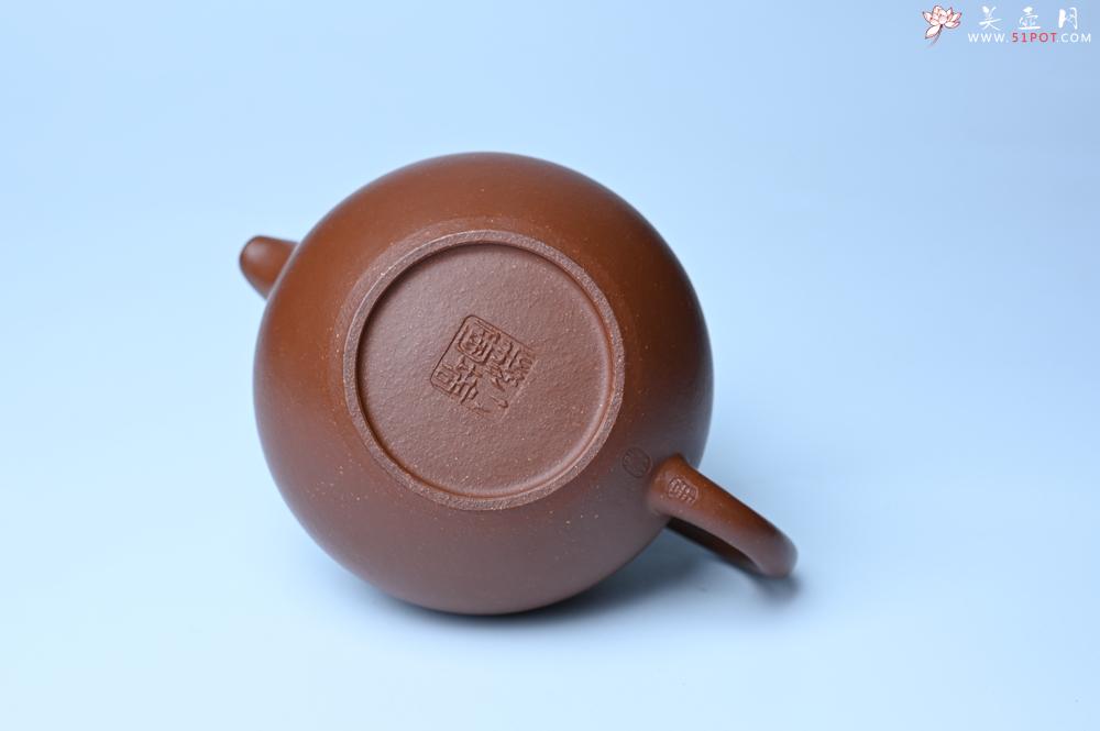 紫砂壶图片：潜力股周小培老师 油润降坡泥全手工茄瓜壶 - 美壶网