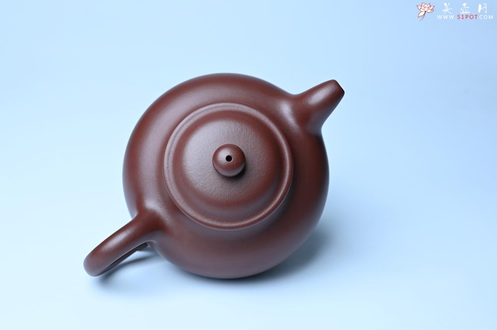 紫砂壶图片：潜力股周小培老师 4号井深井红皮龙 超精致全手工莲子茶壶 - 美壶网