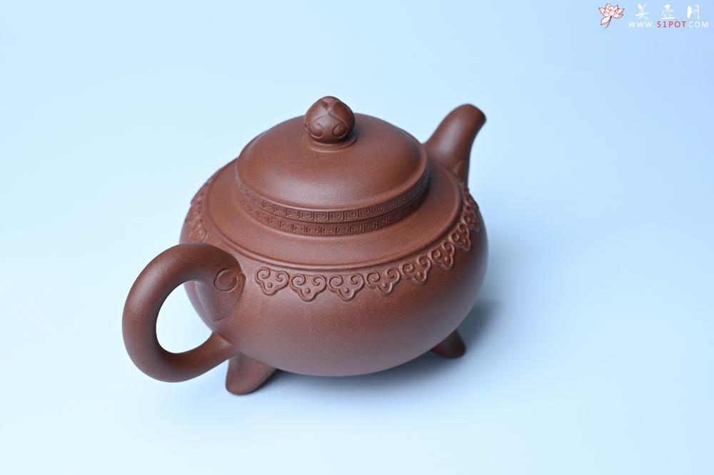 紫砂壶图片：美壶特惠 精致特好底曹青云肩如意壶 - 美壶网