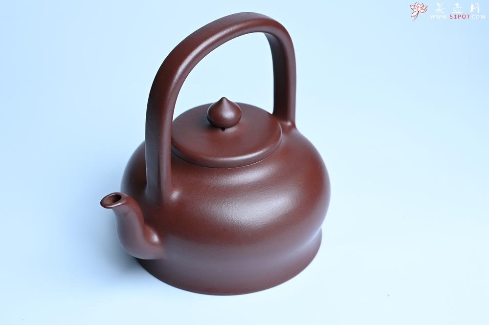 紫砂壶图片：潜力股周小培老师 4号井深井红皮龙 超精致全手工天星提梁壶 - 美壶网