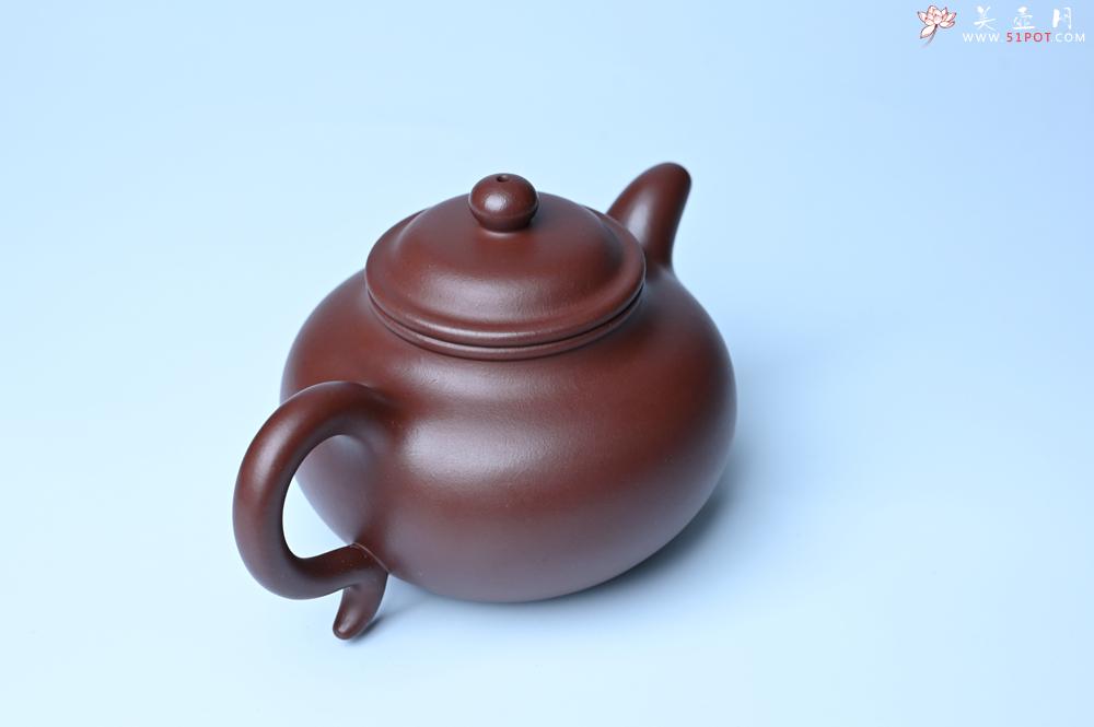 紫砂壶图片：潜力股周小培老师 4号井深井红皮龙 超精致全手工莲子茶壶 - 美壶网
