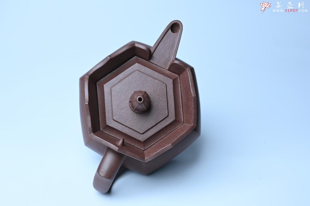 紫砂壶图片：摹古时大彬 优质调砂老紫泥全手工镶片僧帽壶 难度大 古韵悠悠 愈养迷人 - 美壶网