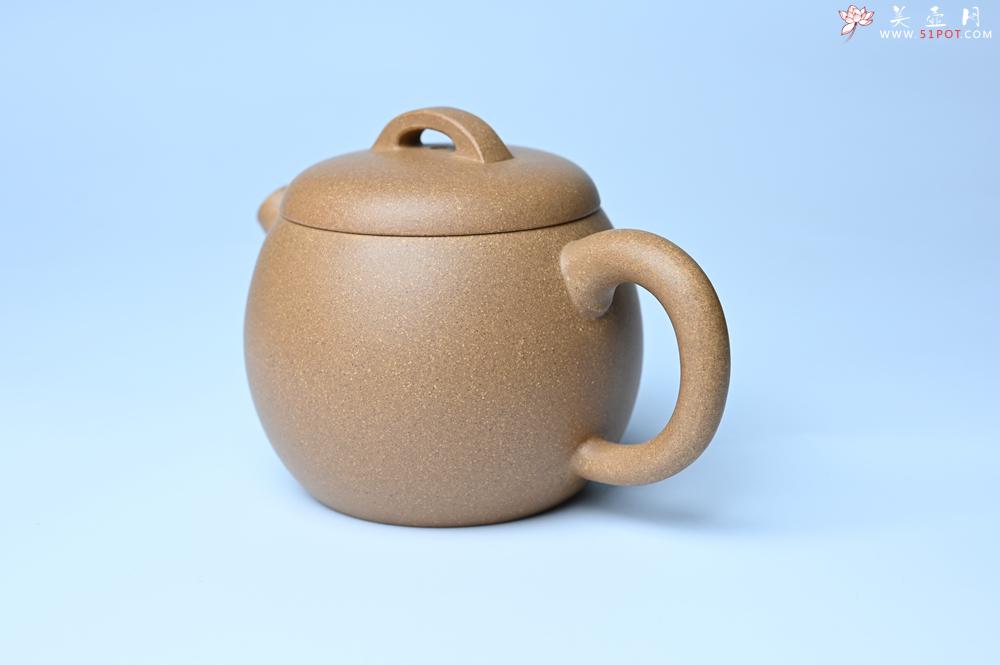 紫砂壶图片：美壶特惠 特好老黄段泥精致大炮巨轮壶 茶人醉爱 - 美壶网