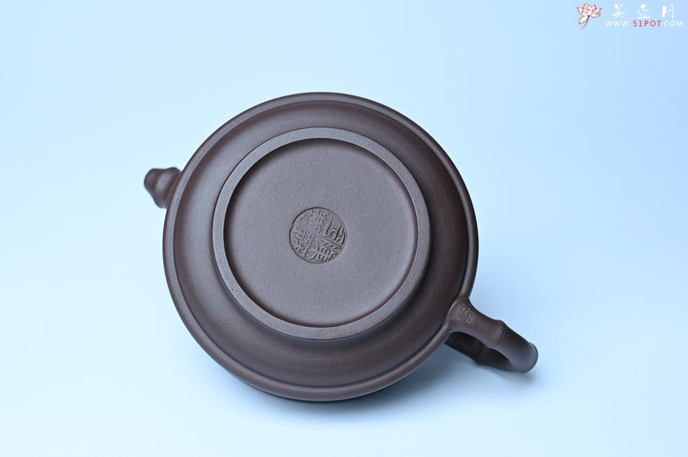 紫砂壶图片：美壶特惠 优质老紫泥双线竹鼓二式 养后特润 - 美壶网